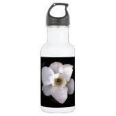 White Magnolia Trinkflasche (Vorderseite)