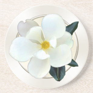 White Magnolia Untersetzer, kaufen 1 oder ein Set  Getränkeuntersetzer