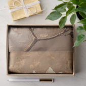 White Magnolias auf Gold Decoupage Tissue Paps Seidenpapier (Geschenk)