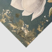 White Magnolias on Blue Decoupage Tissue Paps Seidenpapier (Ausschnitt)