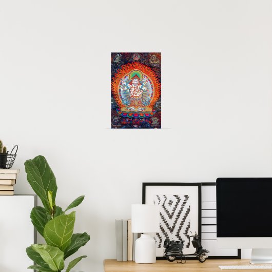 White Mahakala Poster (Heimbüro)