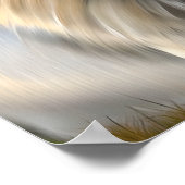 White Majestic Lion Ethereal Art SI Poster (Ecke)