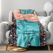 White Male Nurse Life Sherpa Blanket Sherpadecke