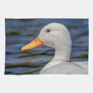White Mallard Duck Handtuch