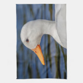 White Mallard Duck Handtuch (Vertikal)
