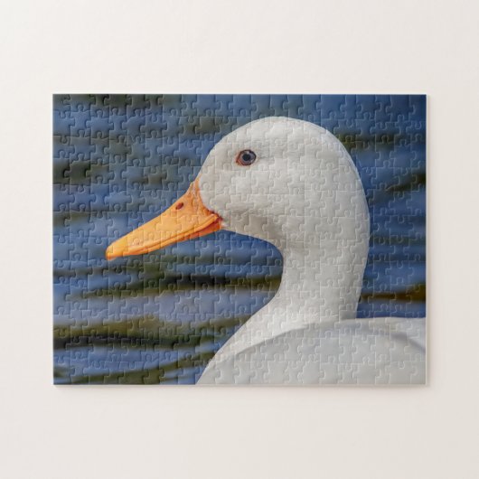 White Mallard Duck Puzzle (Horizontal)