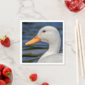 White Mallard Duck Serviette (Beispiel)