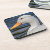 White Mallard Duck Untersetzer (Linke Seite)