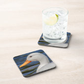 White Mallard Duck Untersetzer (Rechte Seite)