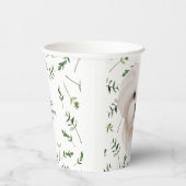 White Maltese Baby Dusche Wasserfarbe Thema Pappbecher (Rechts)