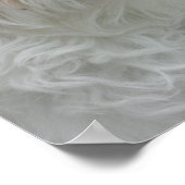 White Maltese Puppy Poster Print (Ecke)