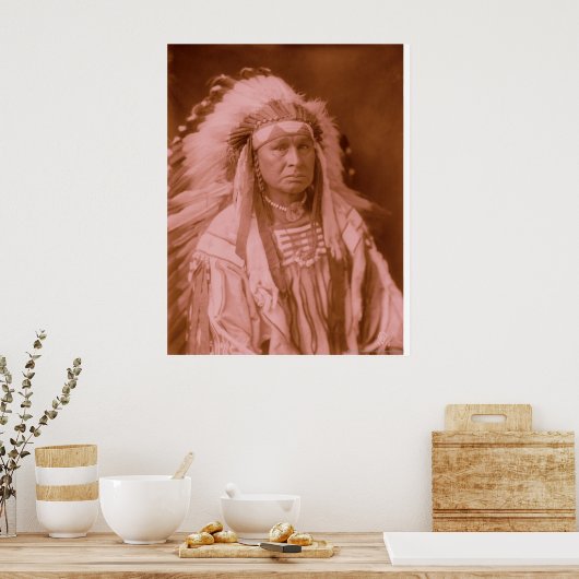 White Man fährt ihn - Crow Poster (Küche)