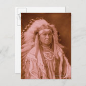 White Man fährt ihn - Crow Postkarte (Vorne/Hinten)