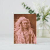 White Man fährt ihn - Crow Postkarte (Stehend Vorderseite)