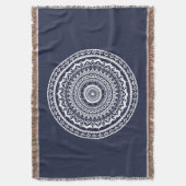 White Mandala Lasse das Set, das Sie kostenlos Decke (Vorderseite Vertikal)