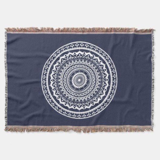 White Mandala Lasse das Set, das Sie kostenlos Decke (Vorderseite)