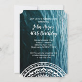 White Mandala Lasse das Set, das Sie kostenlos Einladung (Rückseite)