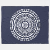 White Mandala Lasse das Set, das Sie kostenlos Fleecedecke (Vorderseite (Horizontal))