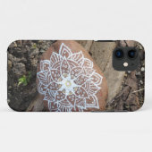 White Mandala Zeichnend Stone Case-Mate iPhone Hülle (Rückseite (Horizontal))