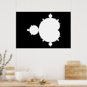 White Mandelbrot Poster (Küche)