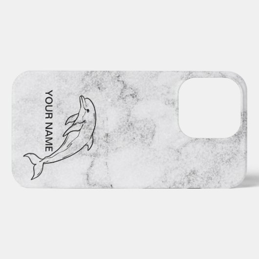 White Marbel Mobile Cover iPhone Hülle (Rückseite (Horizontal))