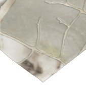 White Marble and Pearl Leaf structure Tischdecke (Schrägansicht)