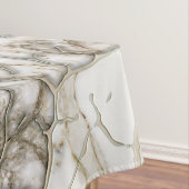White Marble and Pearl Leaf structure Tischdecke (Beispiel)