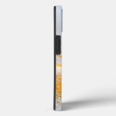 White marble chic gold glitter monogram Case-Mate iPhone hülle (Rückseite / Rechts)