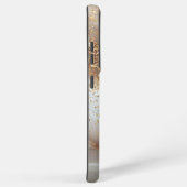 white marble chic gold glitter monogram samsung galaxy hülle (Rechte Seite)