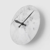 White Marble Glam #1 #marble #decle #art Runde Wanduhr (Winkel)
