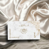 White Marble Lace QR UAWG Muslim Wedding Website Begleitkarte