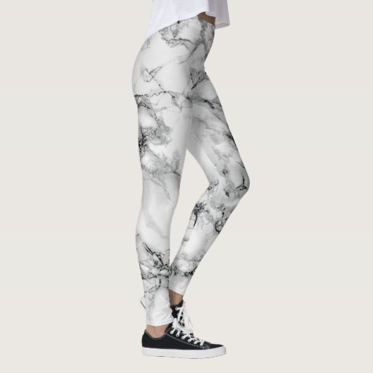 White Marble Leggings (Rechts)