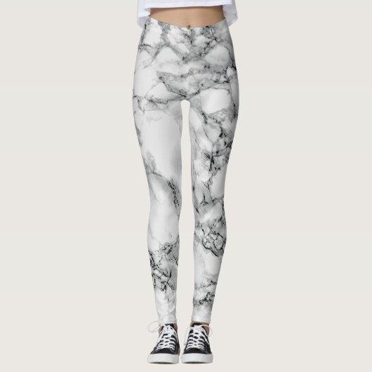 White Marble Leggings (Vorderseite)