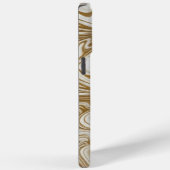 White Marble & Liquid Gold Luxury Phone Case (Rückseite / Rechts)