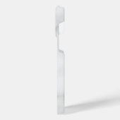 White Marble Modernes Script Personalisiert Name iPhone Hülle (Linke Seite)