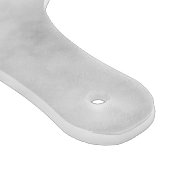 White Marble Modernes Script Personalisiert Name Schneidebrett (Ecke)