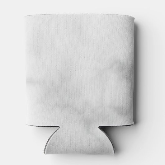 White Marble Modernes Script Personalisierte Trauz Dosenkühler (Rückseite)