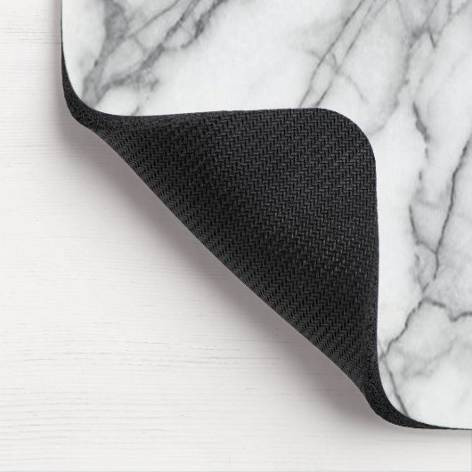 White Marble Mouse Pad Mousepad (Ecke)
