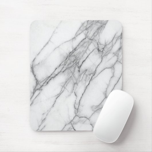 White Marble Mouse Pad Mousepad (Mit Mouse)