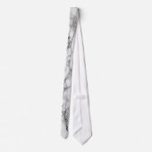 White Marble Neck Tie Krawatte (Rückseite)