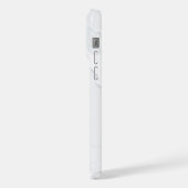 White Marble Scrap Elegant iPhone Hülle (Linke Seite)