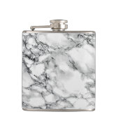 White Marble Stone Flask Flachmann (Vorderseite)