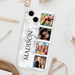 White Marble Stone Pattern Case-Mate iPhone 14 Hülle