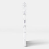 White Marble Stone Pattern iPhone Hülle (Linke Seite)