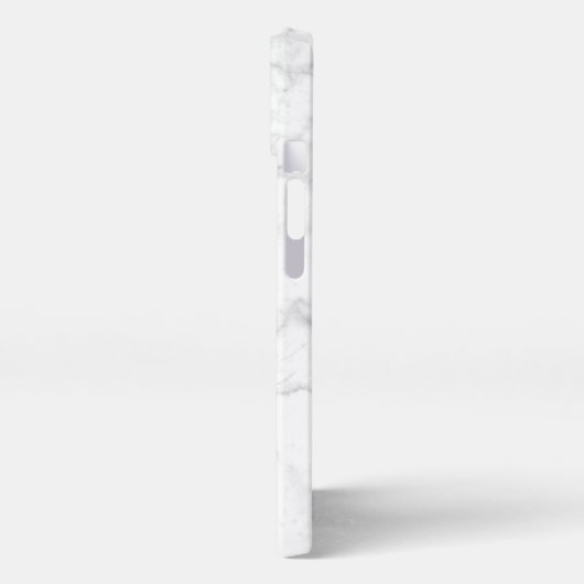White Marble Stone Pattern iPhone Hülle (Linke Seite)