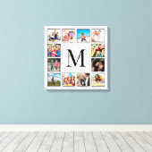 White Marble Stone Pattern Leinwanddruck (Insitu (Holzboden))