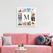 White Marble Stone Pattern Leinwanddruck (Insitu (Wohnzimmer))