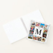 White Marble Stone Pattern Notizblock (Innenseite)