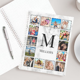 White Marble Stone Pattern Notizblock