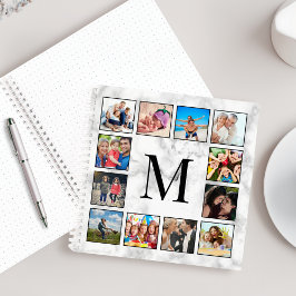 White Marble Stone Pattern Notizblock